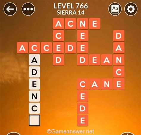 Wordscapes Level 766 Answers .